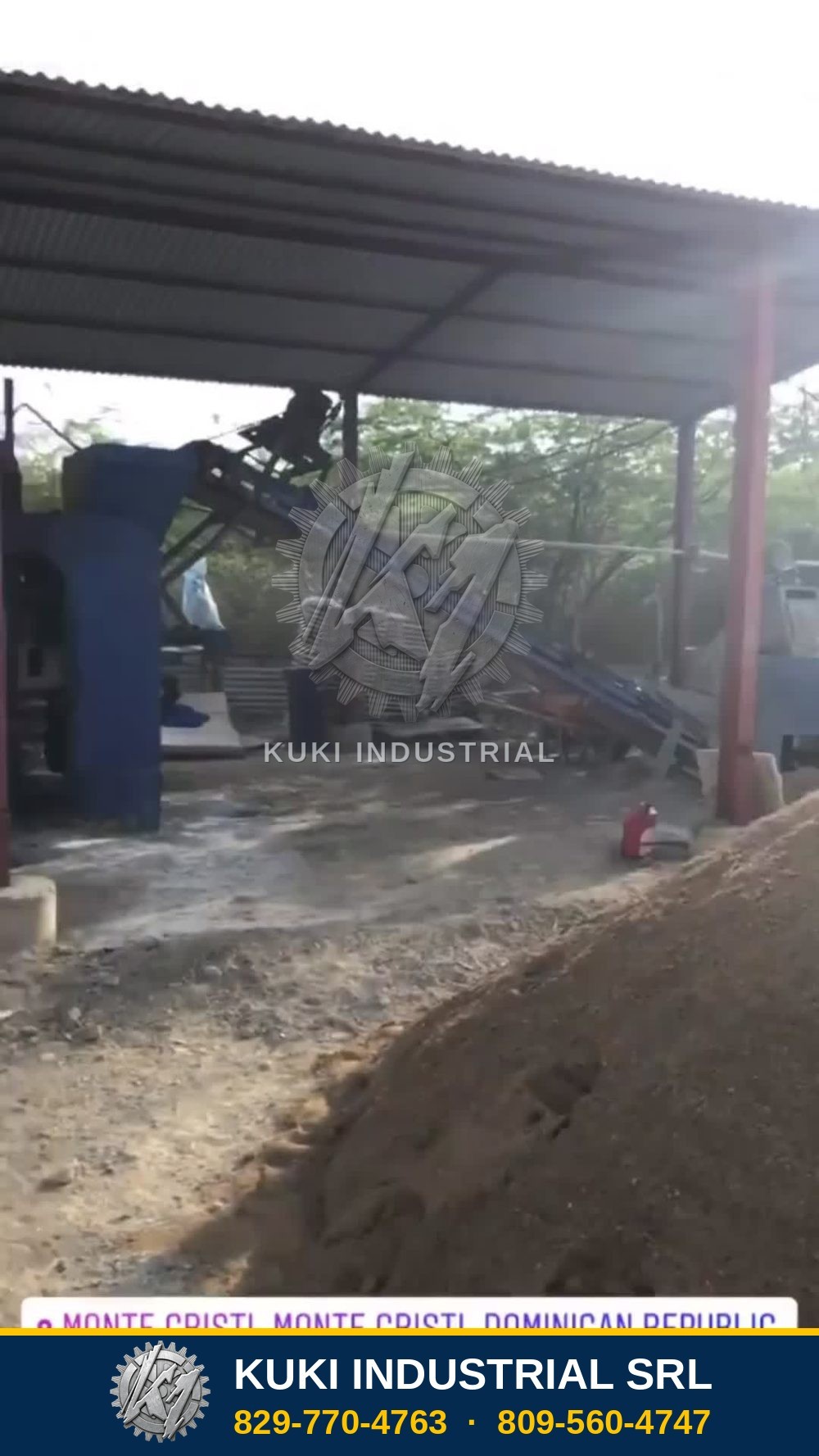 Máquina de blocks de Kuki Industrial en Monte Cristi